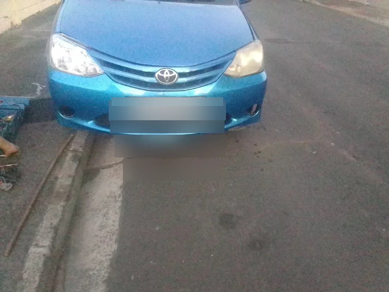 Toyota Etios at the Workshop